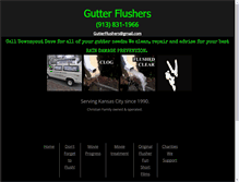 Tablet Screenshot of gutterflushers.com
